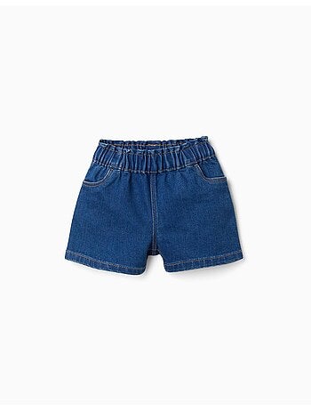 Pantalón corto vaquero con cintura elástica