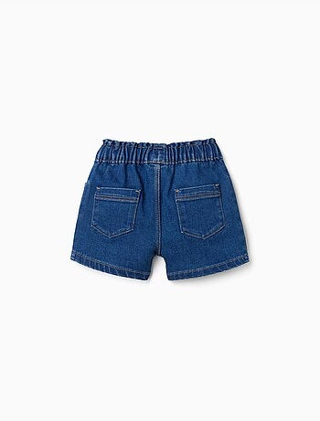 Pantalón corto vaquero con cintura elástica