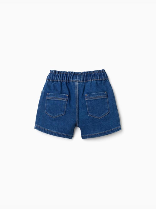 Pantalón corto vaquero con cintura elástica - Kiabi