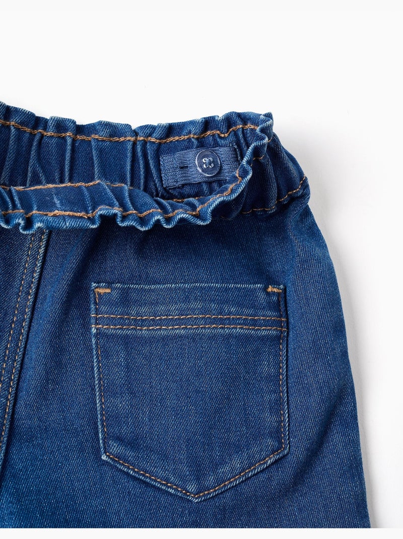 Pantalón corto vaquero con cintura elástica Azul Azul - Kiabi