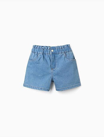 Pantalón corto vaquero con cintura elástica