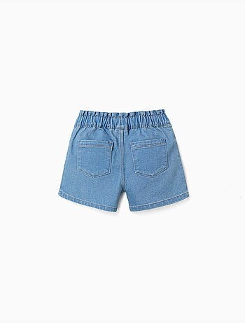 Pantalón corto vaquero con cintura elástica