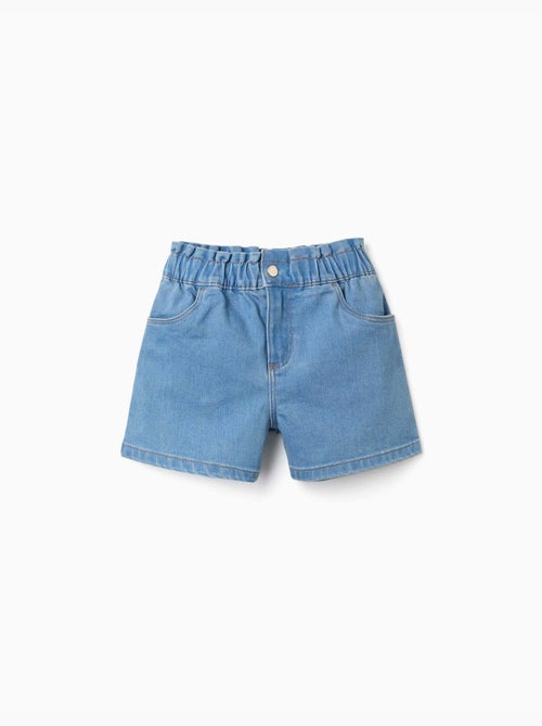 Pantalón corto vaquero con cintura elástica - Kiabi Pantalón corto vaquero con cintura elástica - Kiabi
