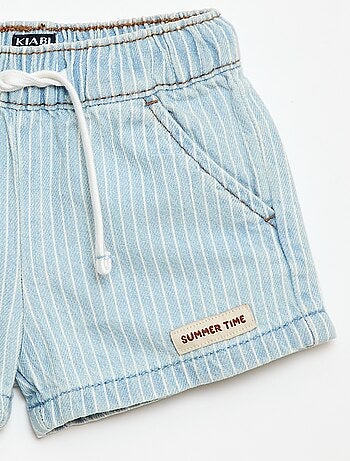 Pantalón corto vaquero con cordones