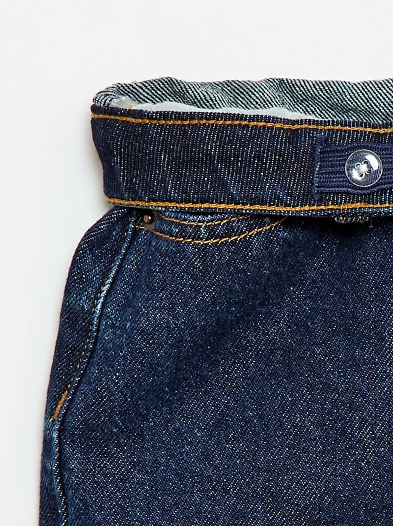 Pantalón corto vaquero de tiro alto Azul - Kiabi