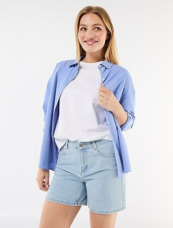 Pantalón corto vaquero de tiro alto