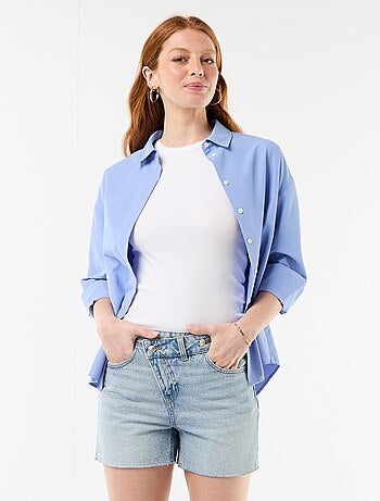 Pantalón corto vaquero de tiro alto