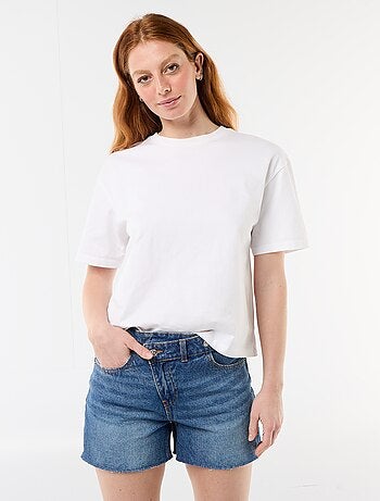 Pantalón corto vaquero de tiro alto