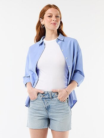 Pantalón corto vaquero de tiro alto