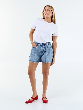 Pantalón corto vaquero de tiro alto