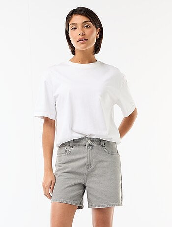 Pantalón corto vaquero de tiro alto