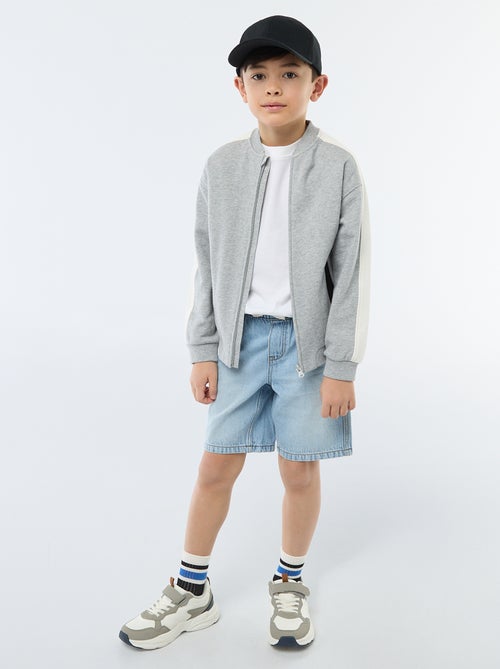 Pantalón corto vaquero elástico - Kiabi