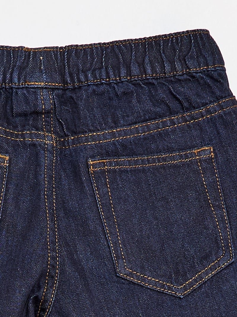 Pantalón corto vaquero elástico Azul - Kiabi