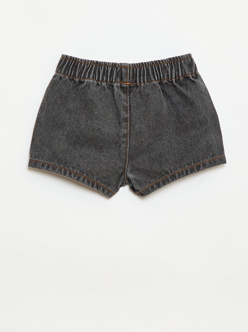 Pantalón corto vaquero Gris - Kiabi
