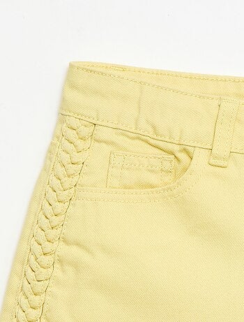 Pantalón corto vaquero liso con 5 bolsillos