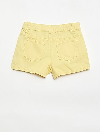 Pantalón corto vaquero liso con 5 bolsillos