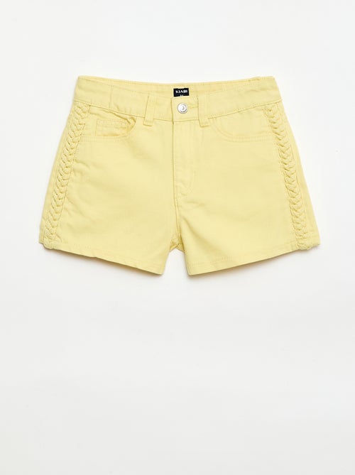 Pantalón corto vaquero liso con 5 bolsillos - Kiabi