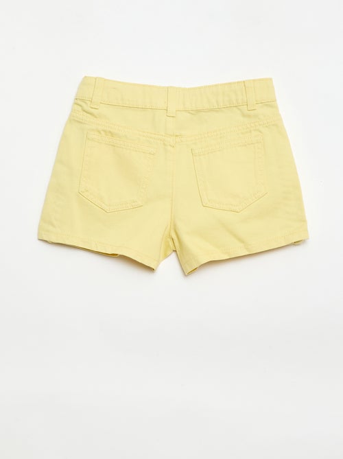 Pantalón corto vaquero liso con 5 bolsillos - Kiabi