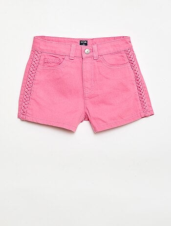 Pantalón corto vaquero liso con 5 bolsillos