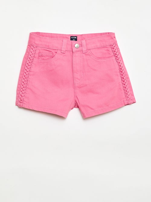 Pantalón corto vaquero liso con 5 bolsillos - Kiabi