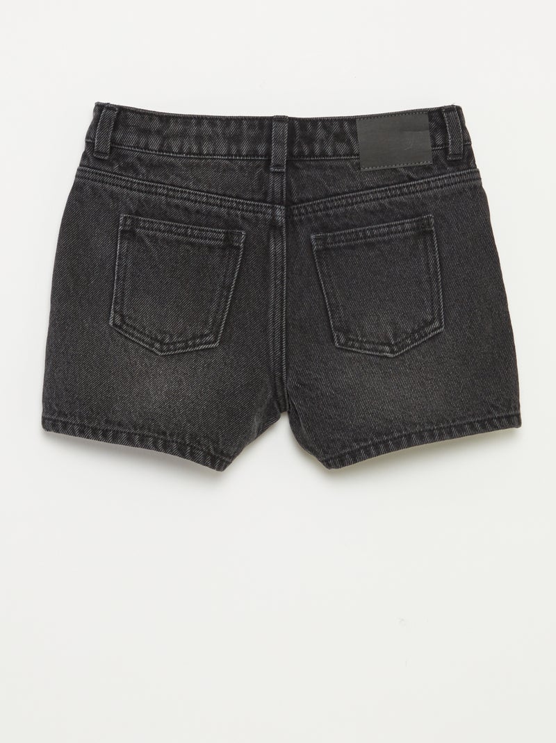 Pantalón corto vaquero NEGRO - Kiabi