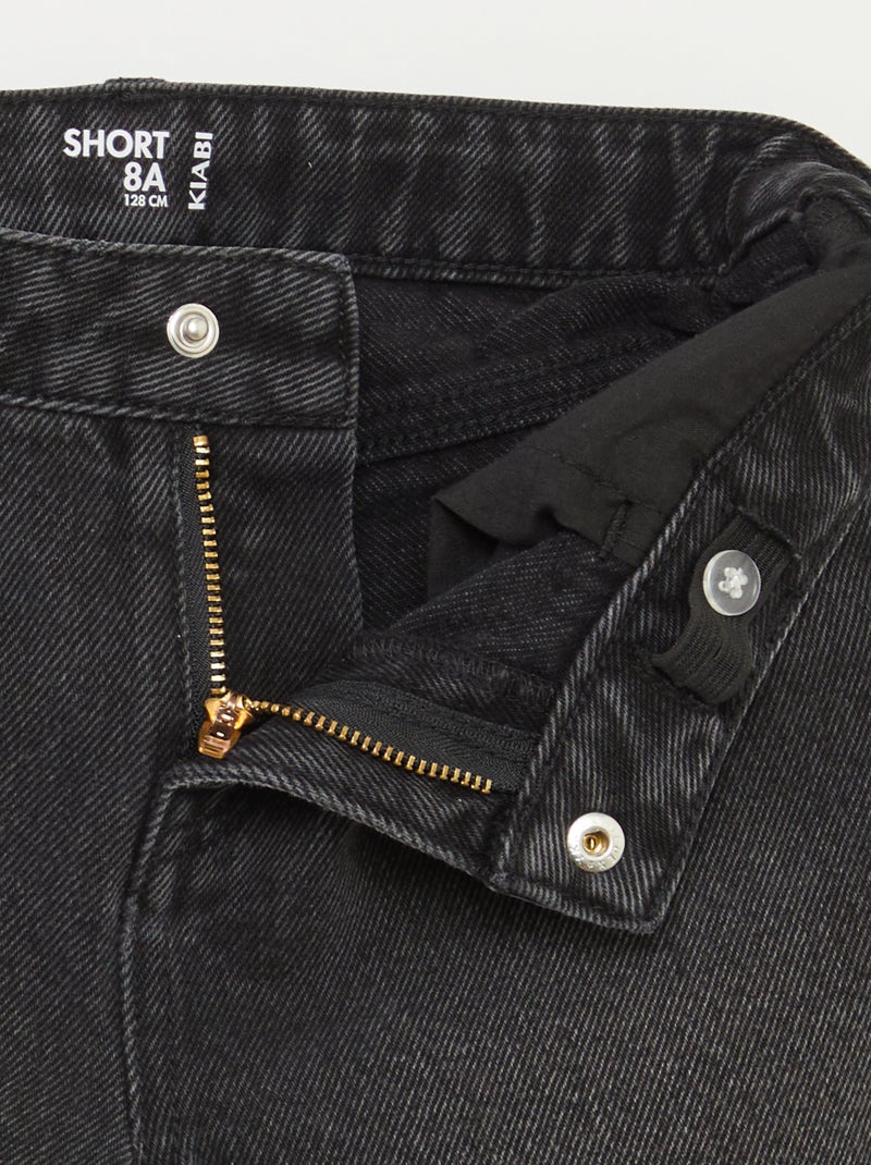 Pantalón corto vaquero NEGRO - Kiabi