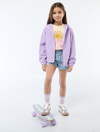 Pantalón corto vaquero paper bag