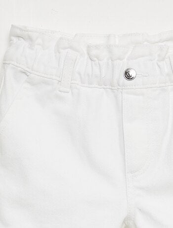 Pantalón corto vaquero paper bag