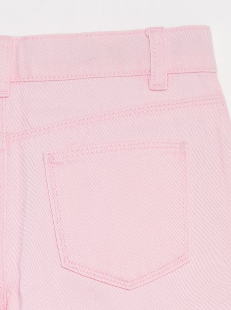 Pantalón corto vaquero ROSA - Kiabi