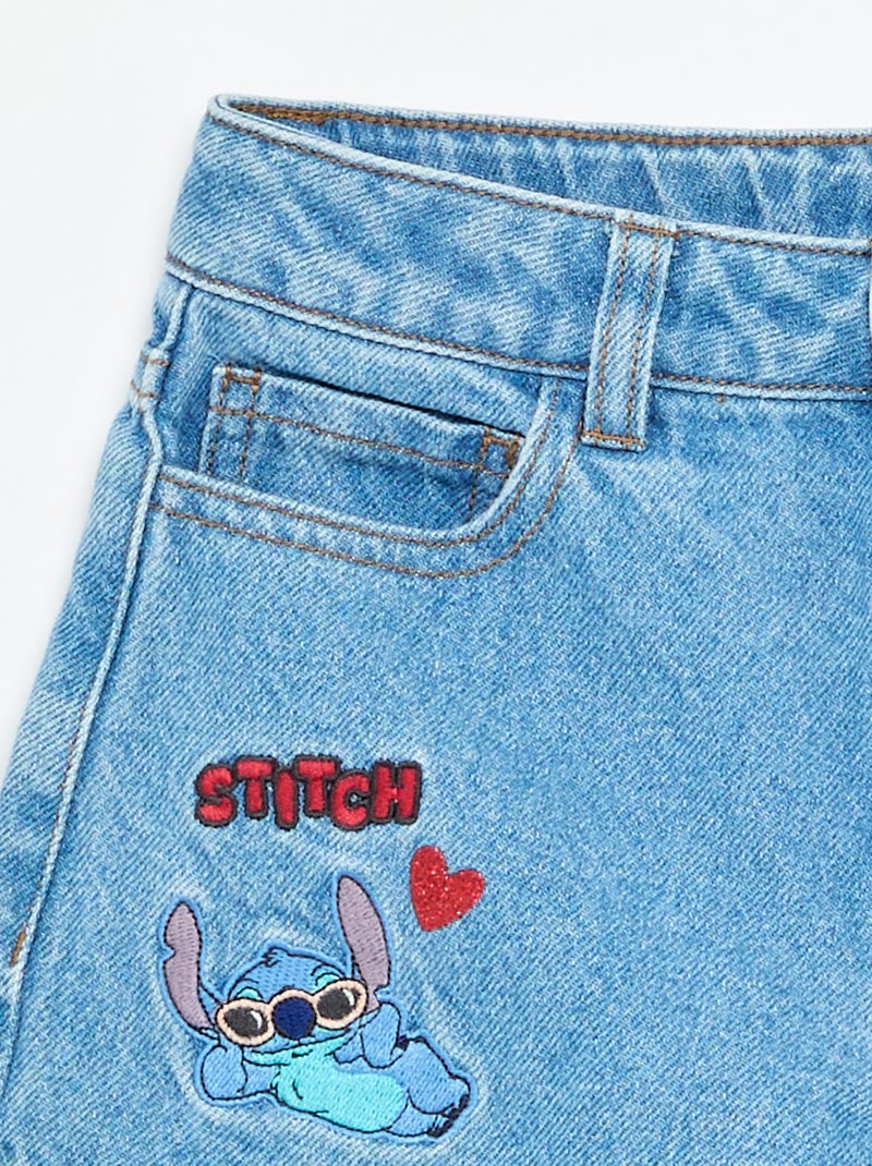 Pantalón corto vaquero 'Stitch' 'Disney' Azul - Kiabi