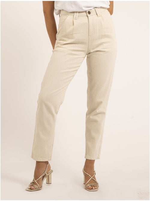 Pantalón coupe mom EZEL - Kiabi