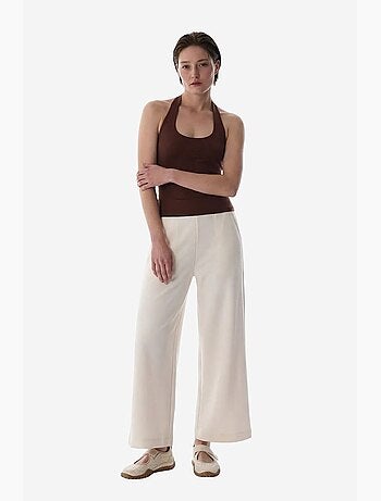 Pantalón crop de modal de tiro alto penti