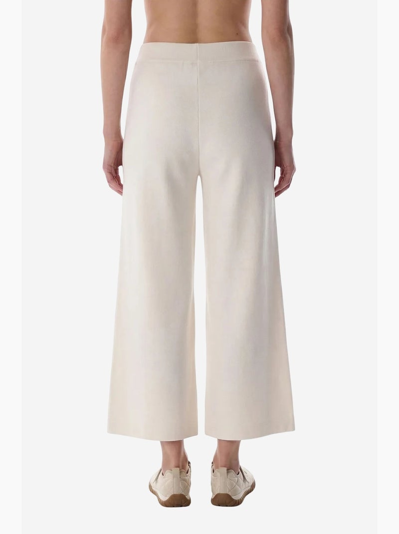 Pantalón crop de modal de tiro alto penti Blanco roto - Kiabi