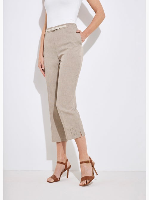 Pantalón cropped con cinturilla semielástica - Afibel - Kiabi