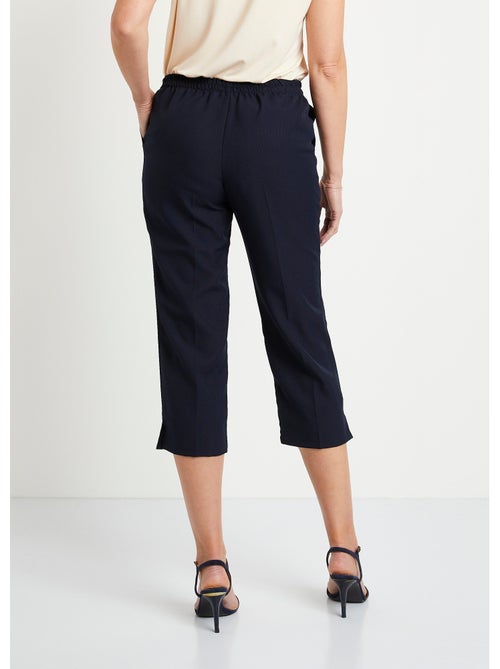 Pantalón cropped con cinturilla semielástica - Kiabi