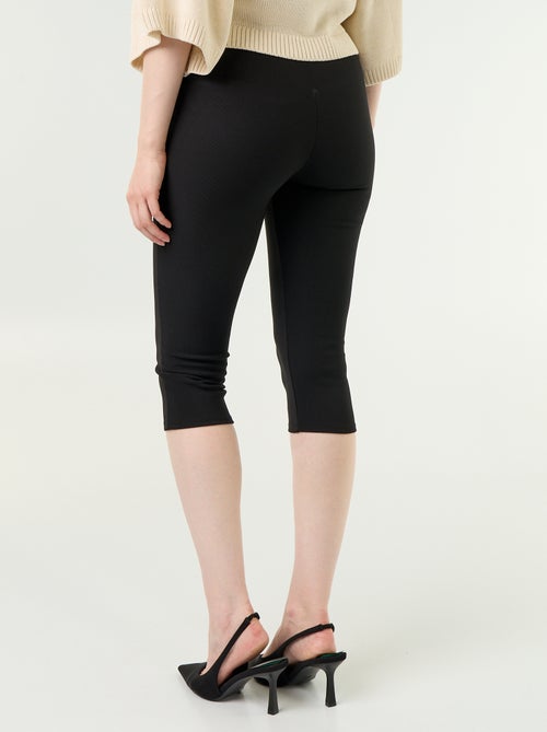 Pantalón cropped de punto elástico - Kiabi Pantalón cropped de punto elástico - Kiabi