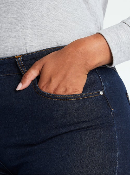 Pantalón cropped denim elástico - Afibel - Kiabi