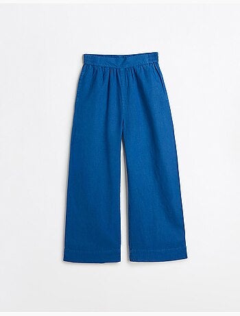 Pantalón culotte con lino, MO Fashion