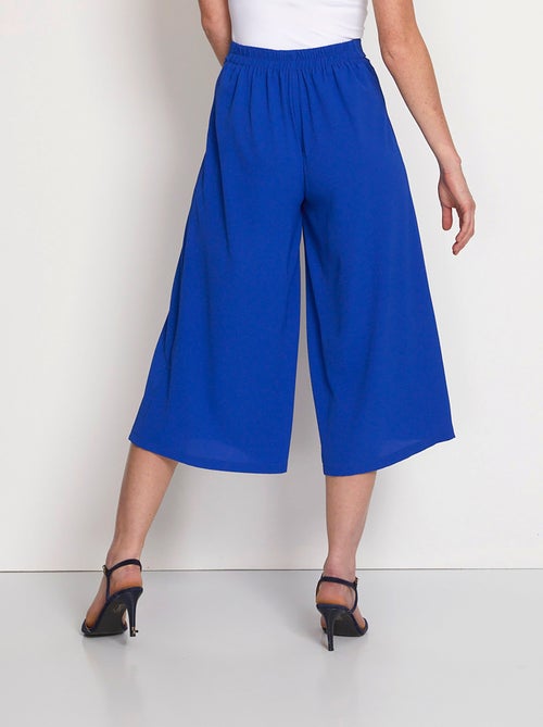 Pantalón culotte largo cintura semielástica - Afibel - Kiabi