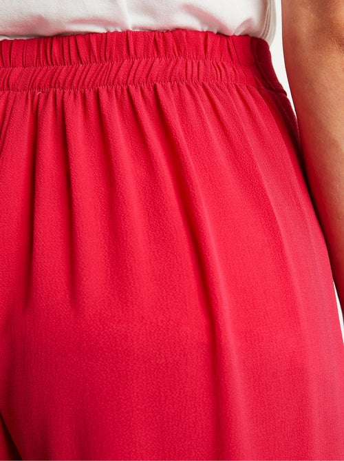 Pantalón culotte largo cintura semielástica - Afibel - Kiabi