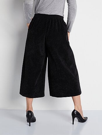 Pantalón culotte largo milrayas terciopelo - Afibel