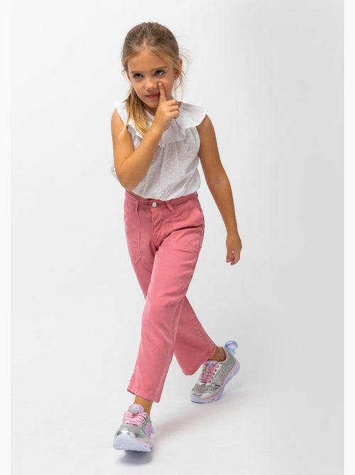 Pantalón culotte rosa para niña - Kiabi Pantalón culotte rosa para niña - Kiabi