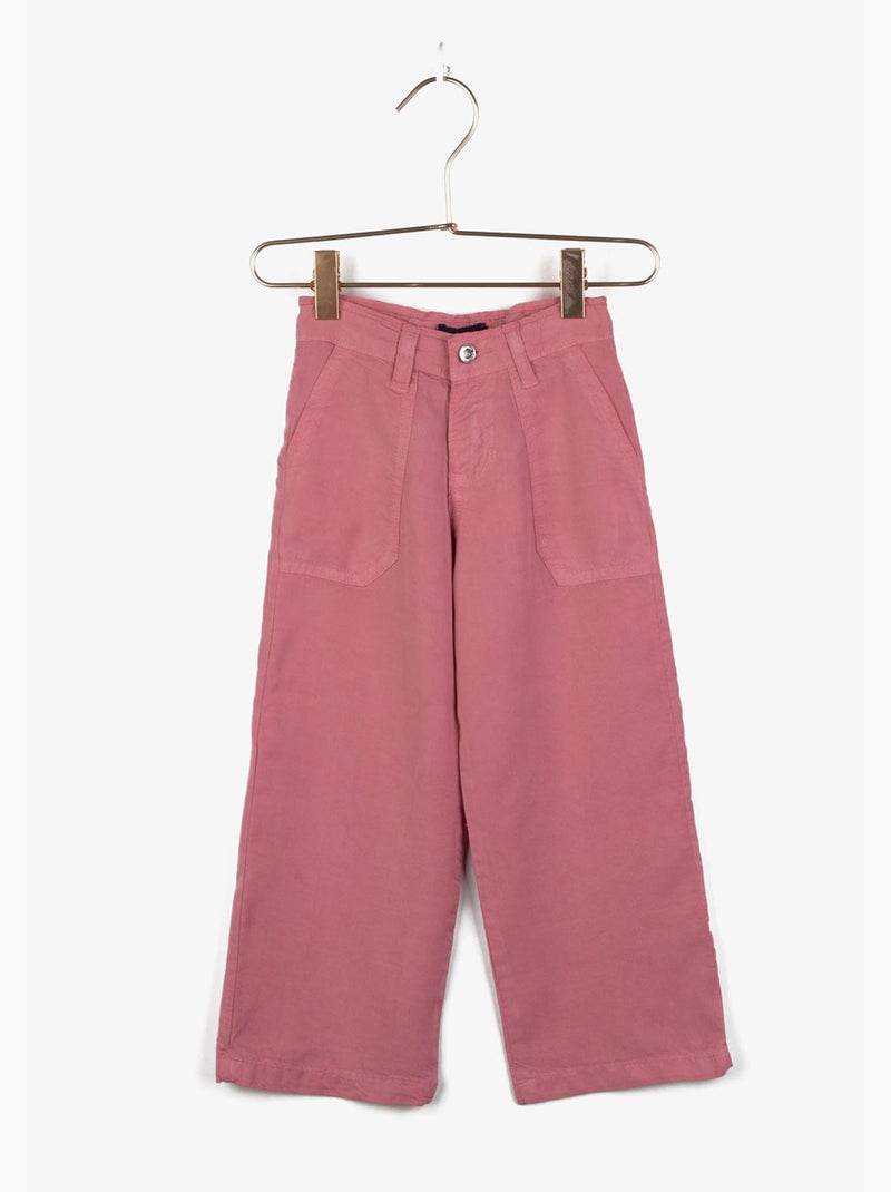Pantalón culotte rosa para niña Rosa - Kiabi