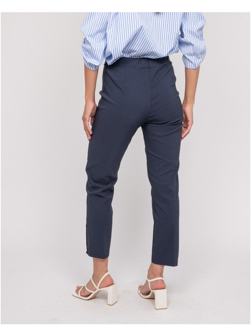 Pantalón de 7/8 EBLIE Azul marino - Kiabi