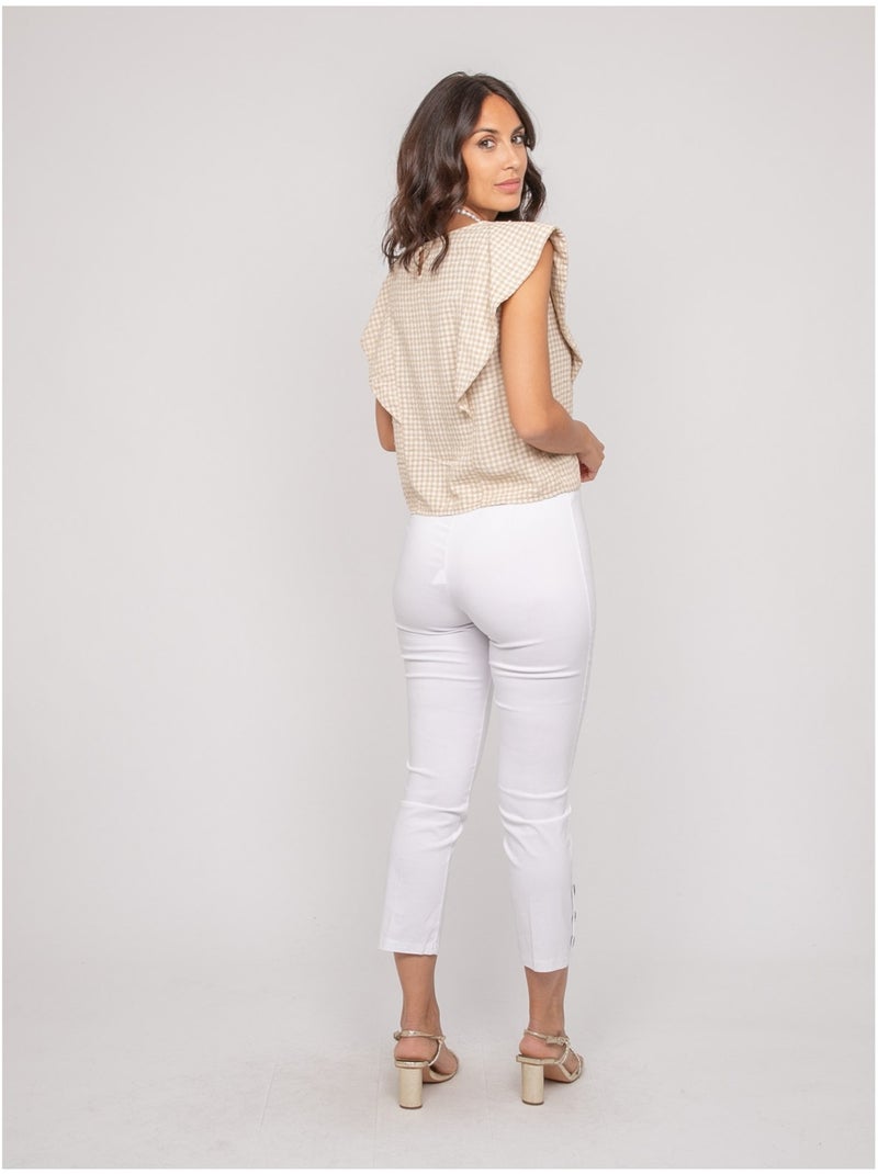 Pantalón de 7/8 EBLIE Blanco - Kiabi