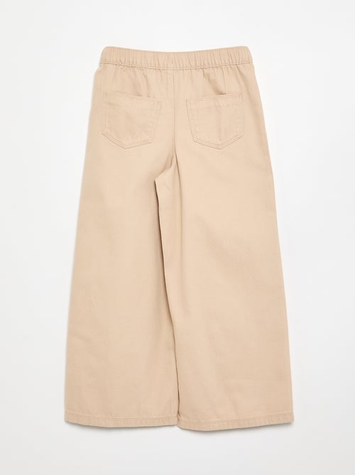 Pantalón de algodón - corte cómodo - Kiabi Pantalón de algodón - corte cómodo - Kiabi
