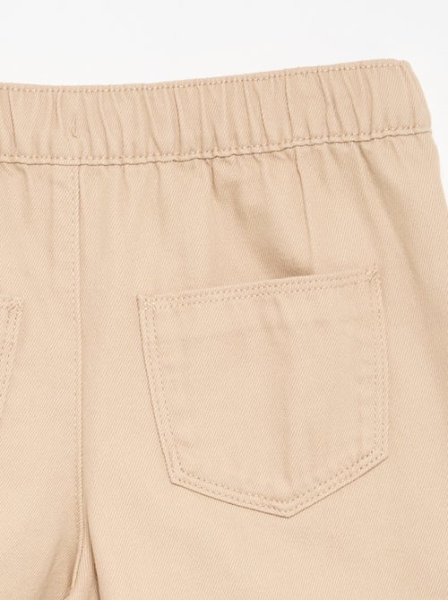 Pantalón de algodón - corte cómodo - Kiabi Pantalón de algodón - corte cómodo - Kiabi