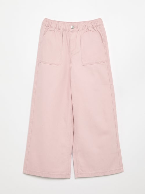 Pantalón de algodón - corte cómodo - Kiabi Pantalón de algodón - corte cómodo - Kiabi