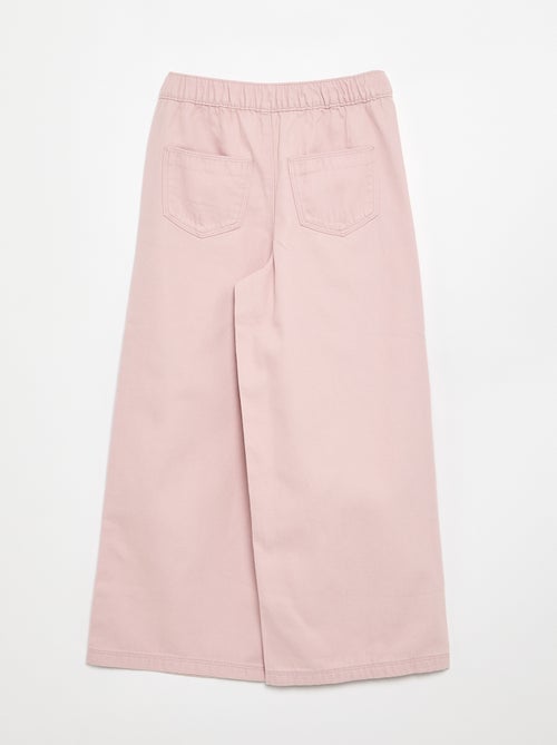 Pantalón de algodón - corte cómodo - Kiabi Pantalón de algodón - corte cómodo - Kiabi