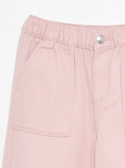 Pantalón de algodón - corte cómodo - Kiabi Pantalón de algodón - corte cómodo - Kiabi